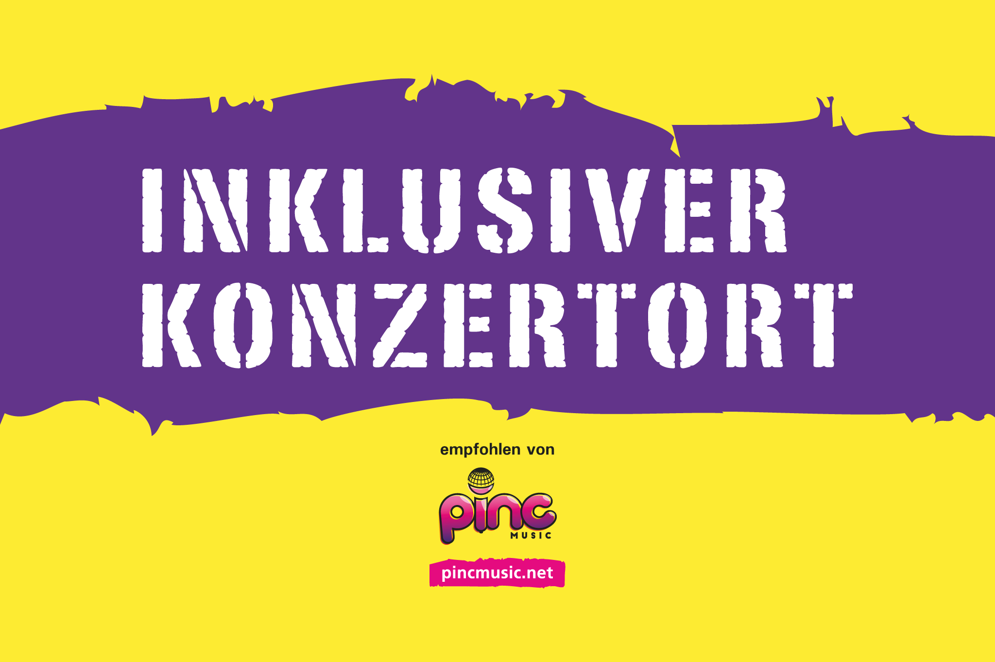 Logo inklusiver Konzertort empfohlen von Pinc Music