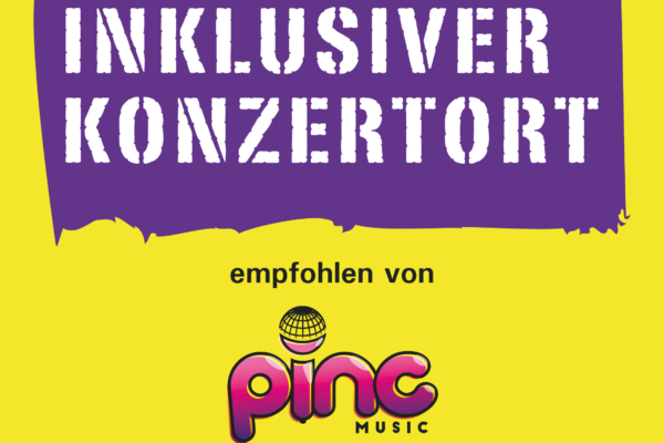 Logo inklusiver Konzertort empfohlen von Pinc Music