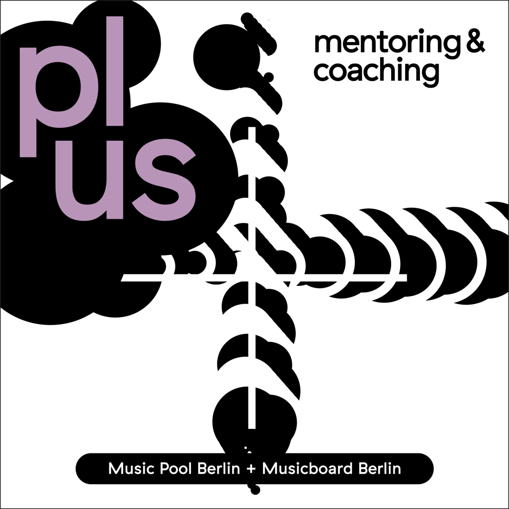 Grafik mit vielen Krisen, und Text Mentoring, coaching plusMusic Pool Berlin und Musicboad Berlin