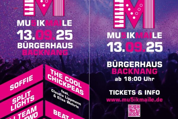 Flyer der MU5ikmaile mit Text wie im Artikel